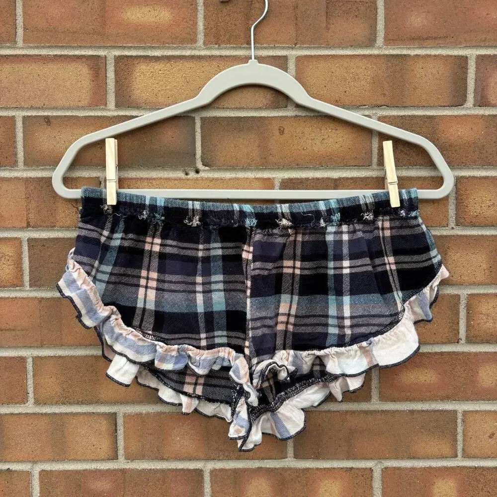 Intimately Free People Fallin For Flannel Shorts Womens XS